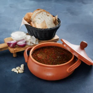 Borș roșu cu varză și fasole  3 l